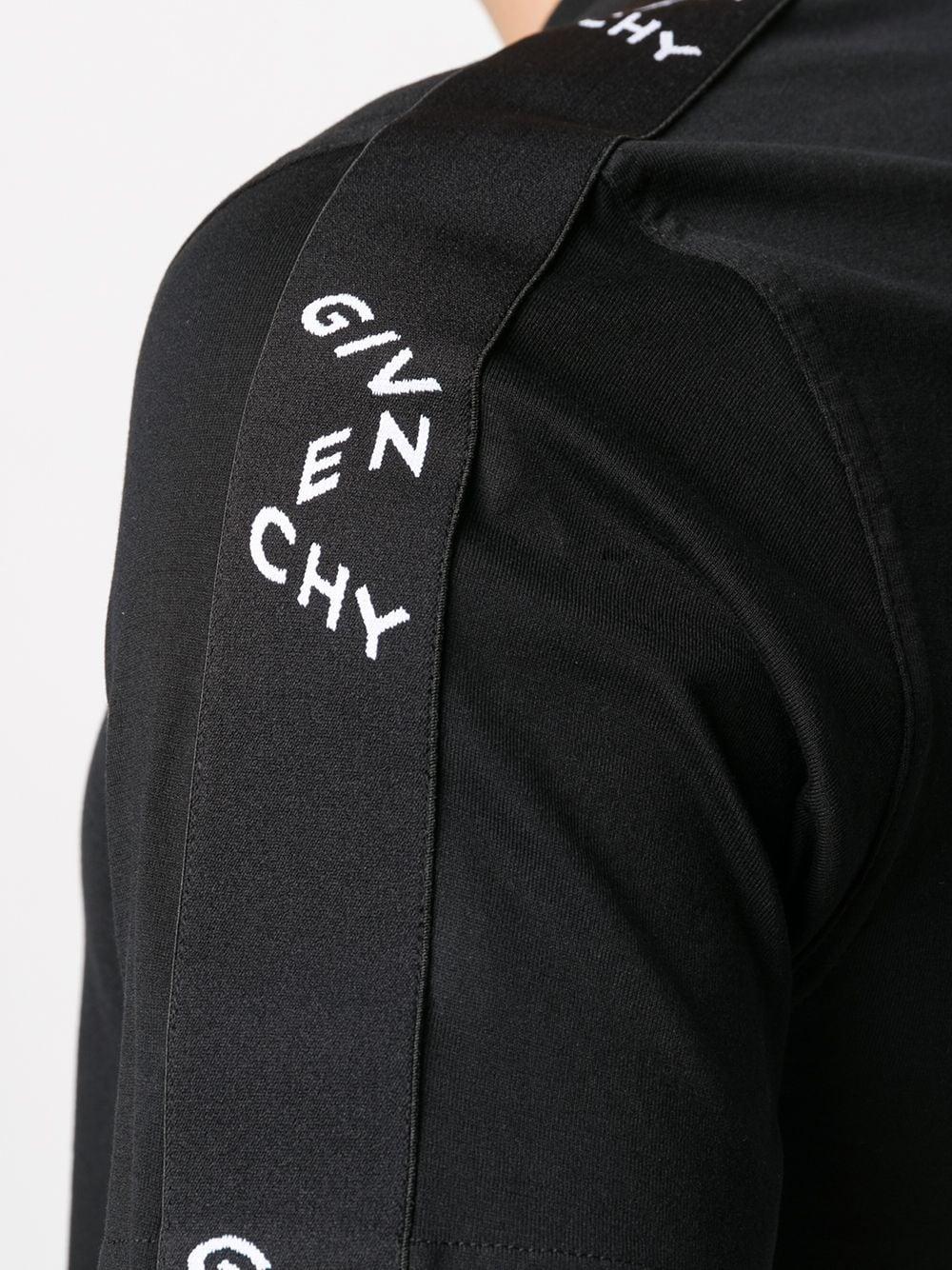 Givenchy Logo Tape T-shirt in Black for Men - Lyst