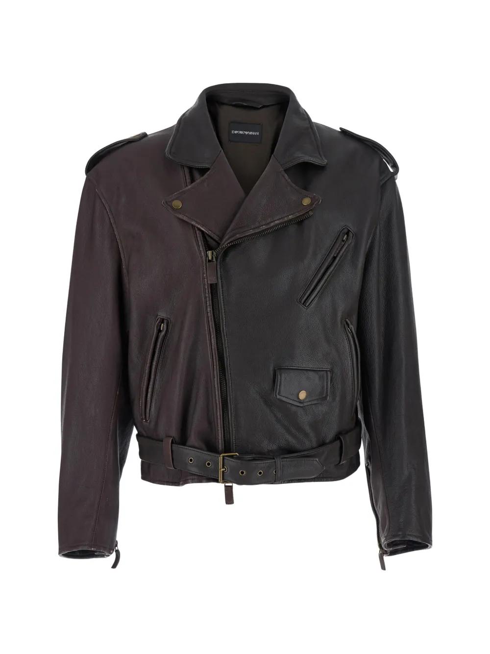 emporio-armani-red-Belted-
