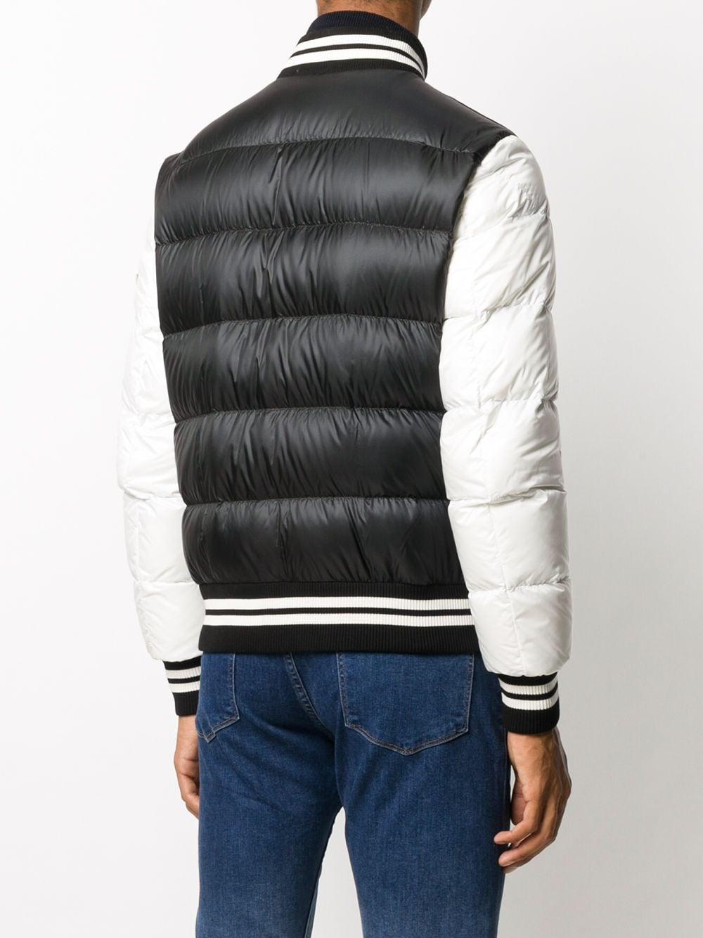 Moncler Synthetic Beaufortain Bomber Puffer Jacket in Black & White (Black)  for Men | Lyst