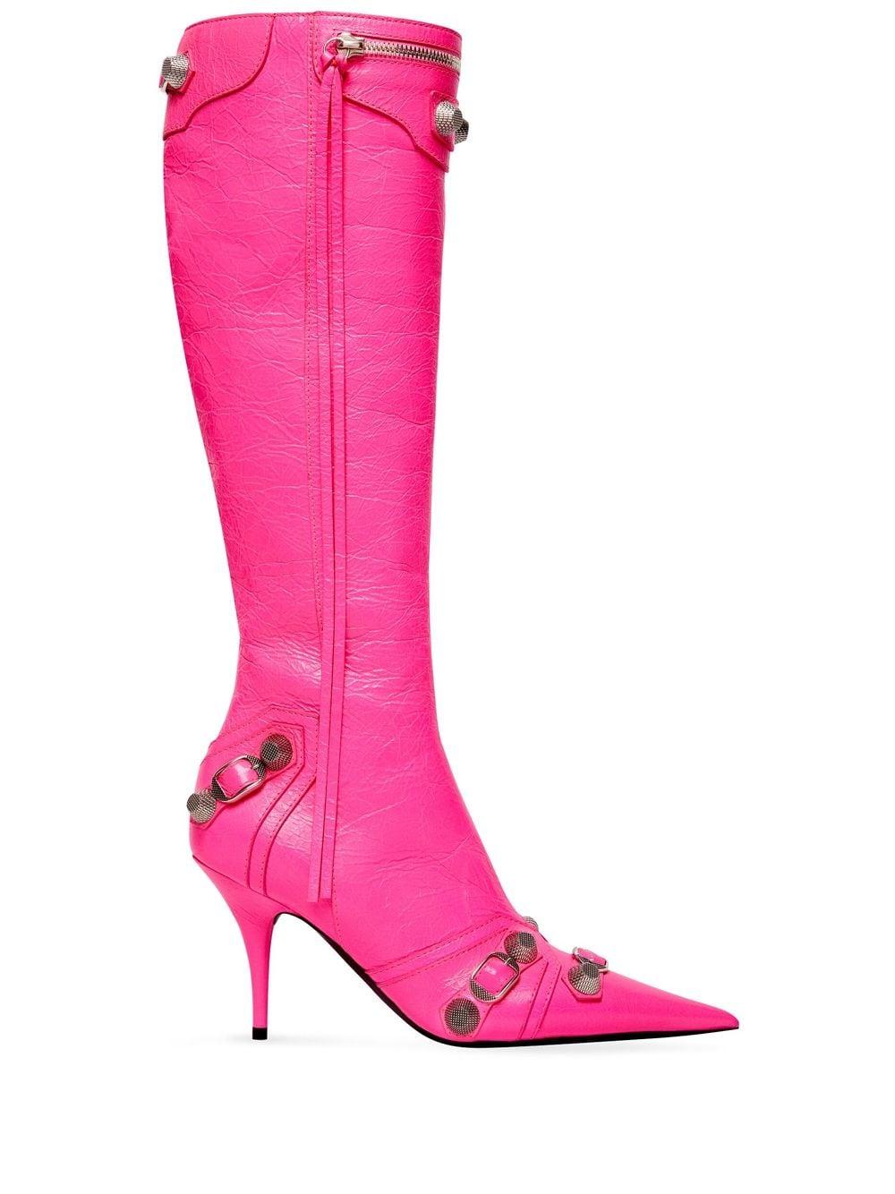 balenciaga pink boots