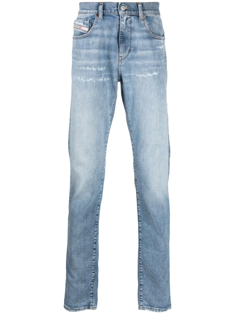 DIESEL Light-wash Straight-leg Jeans in Blue for Men | Lyst