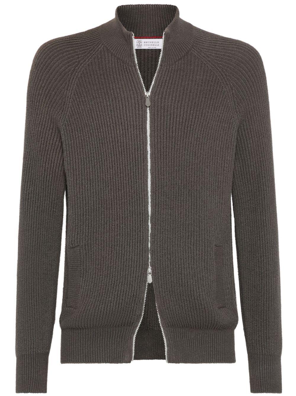 ブルネロクチネリ カシミヤジップアップカーディガン ブルネロクチネリ