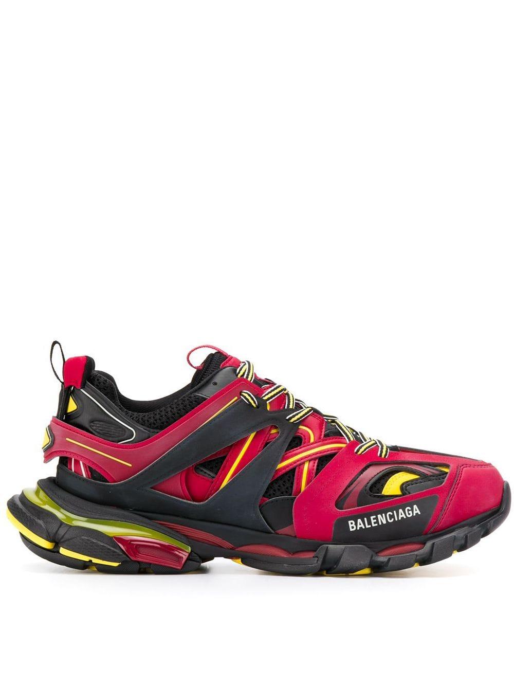 red balenciaga shoes track