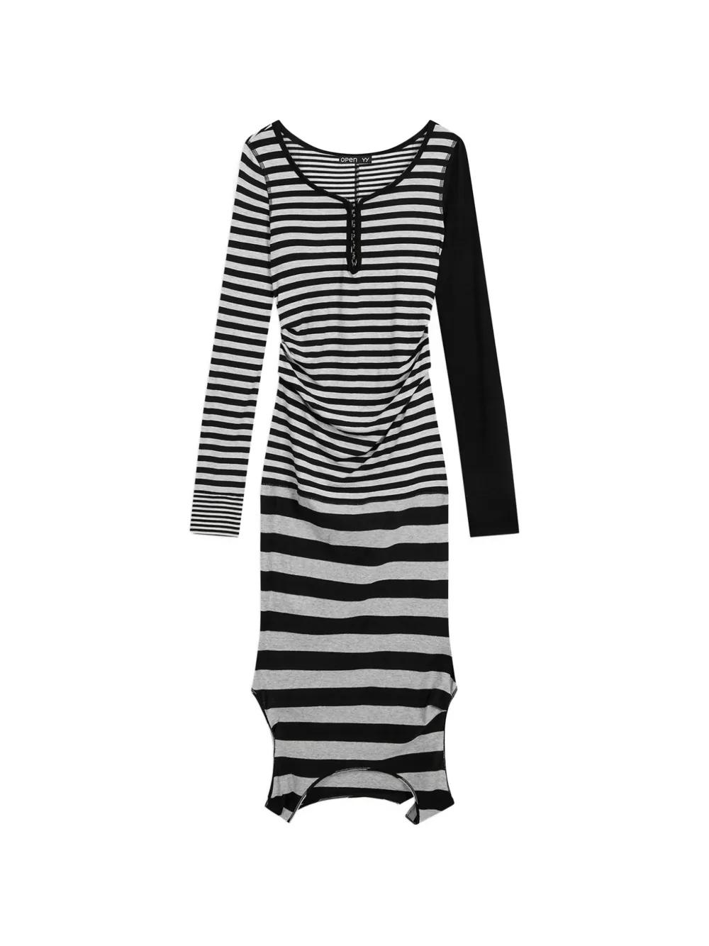 OPEN YY Striped Convertible Hook Top in Black | Lyst UK