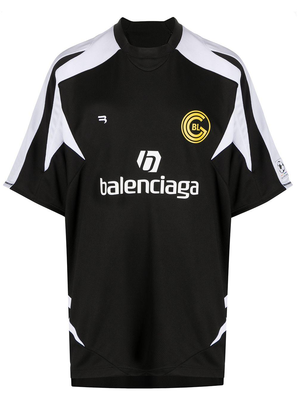 T-shirt Soccer Balenciaga pour homme en coloris Noir | Lyst