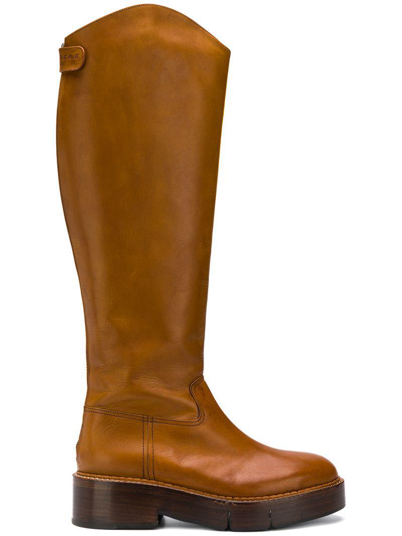 leather knee high boots canada