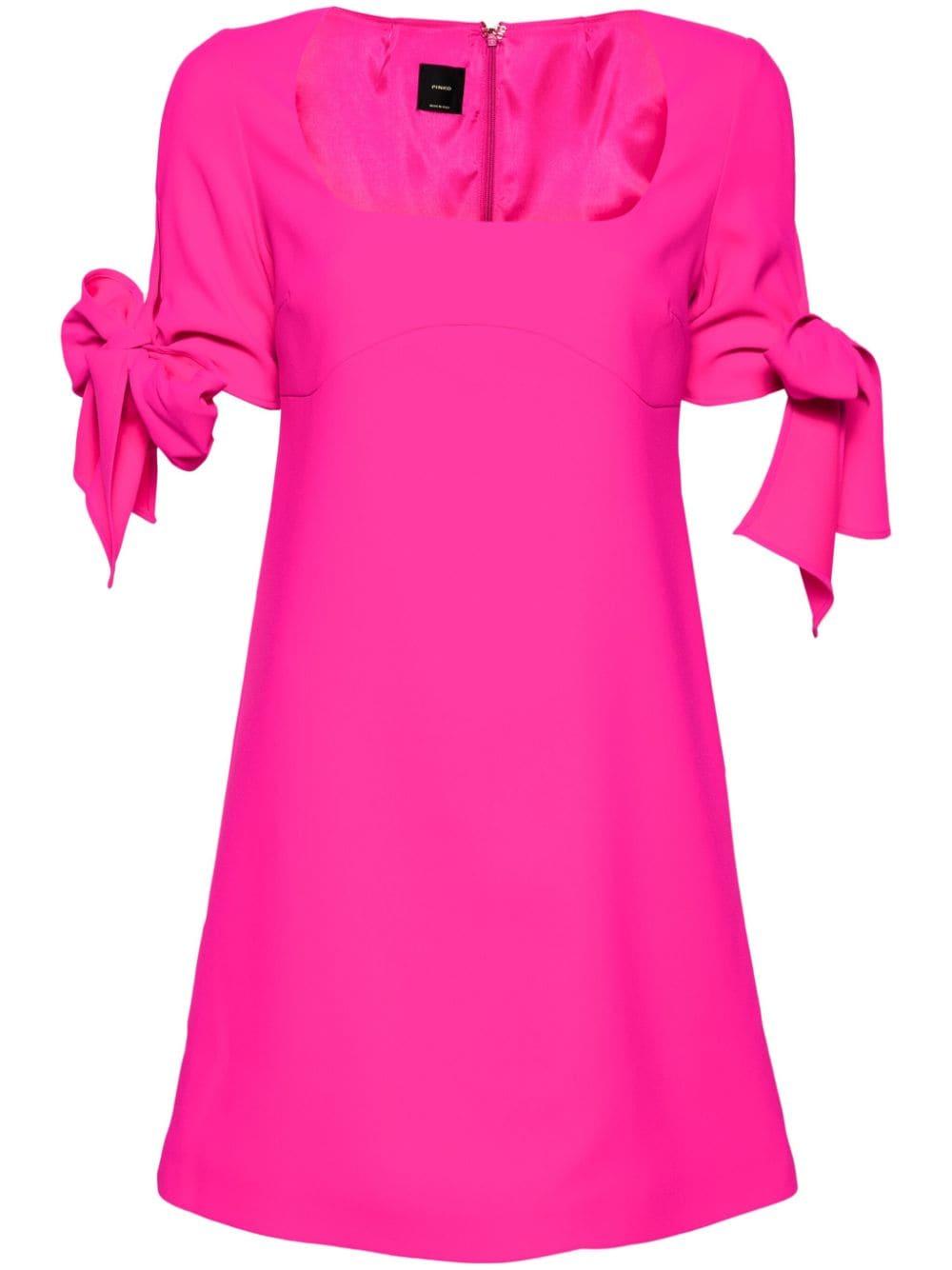 Pinko Ribbon Tie Detailed Mini Dress in Pink Lyst UK