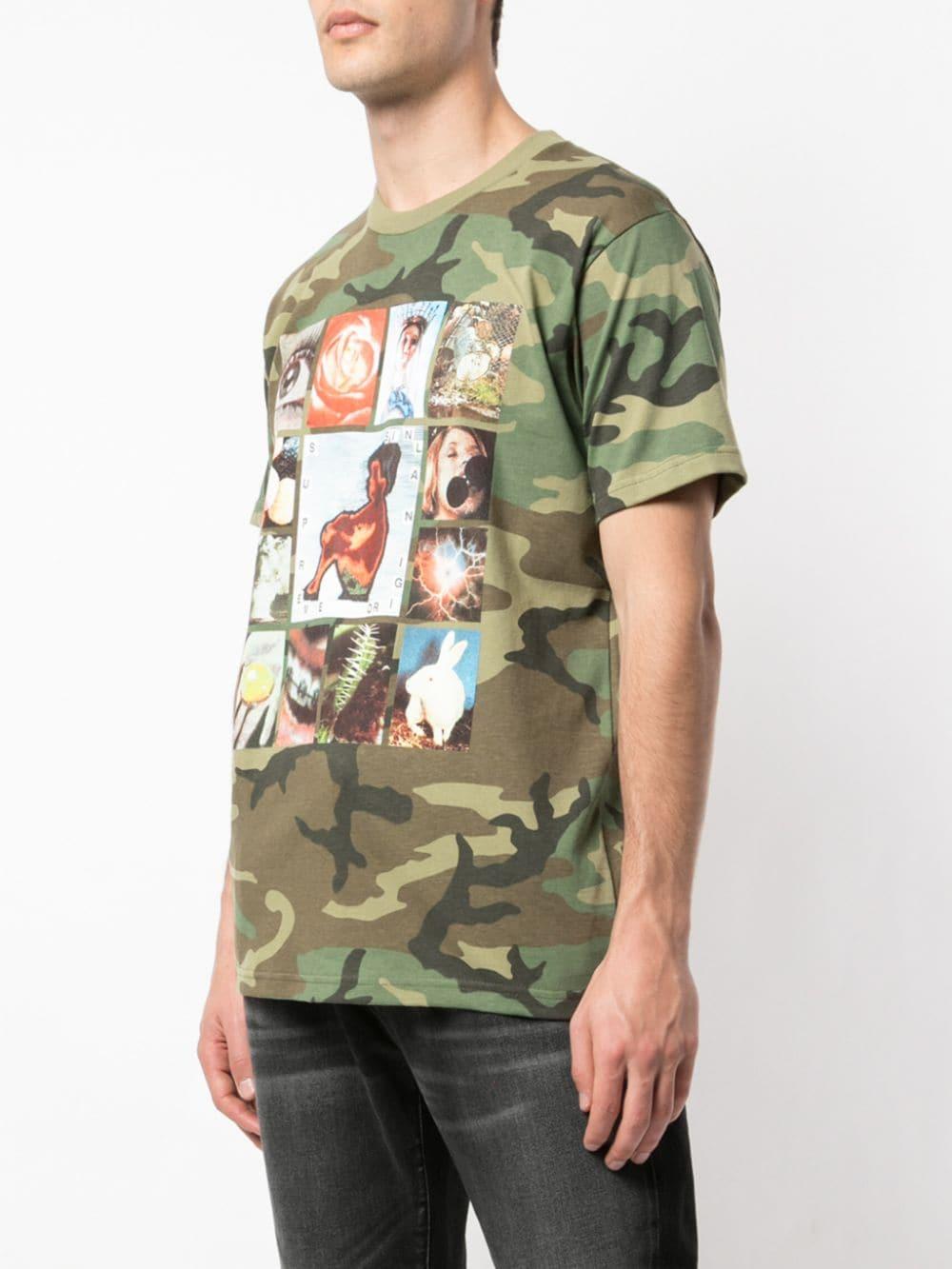 Supreme Cotton Logo Camo T-shirt in Green for Men - Lyst