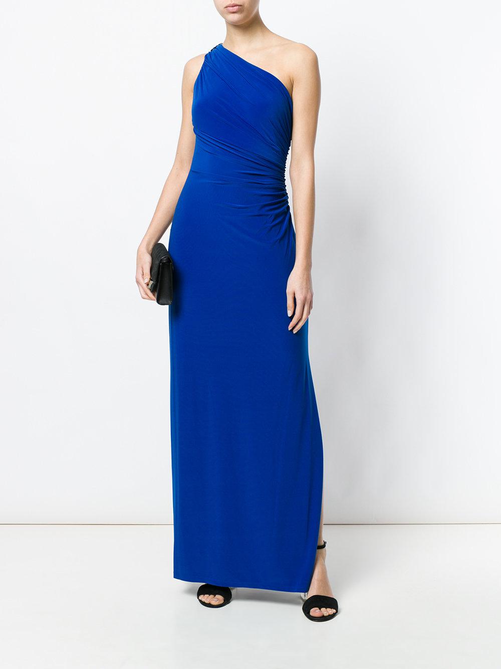 blue one shoulder