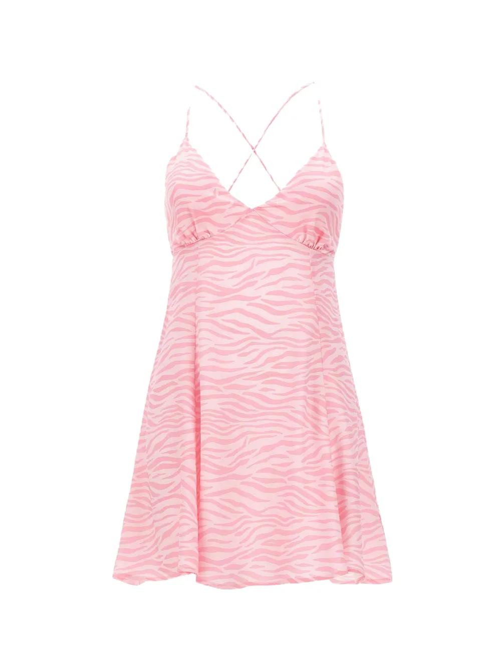 topshop pink zebra dress Womens Dresses Pink Zebra Print Dress Topshop The Best Zebra-Print Dresses  To Buy Now Who What Wear