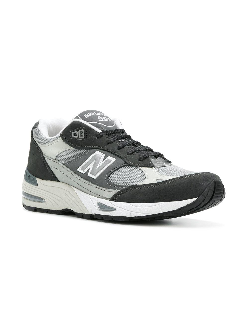 New Balance Leather 911 Made In Uk Sneakers in Grey (Gray) for Men | Lyst