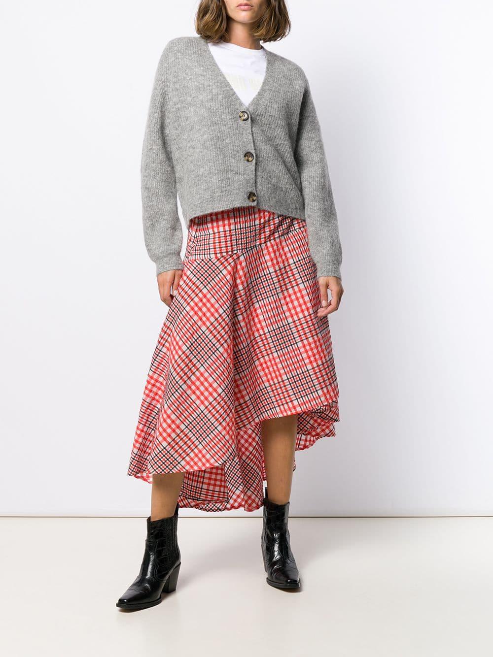 ganni cardigan grey