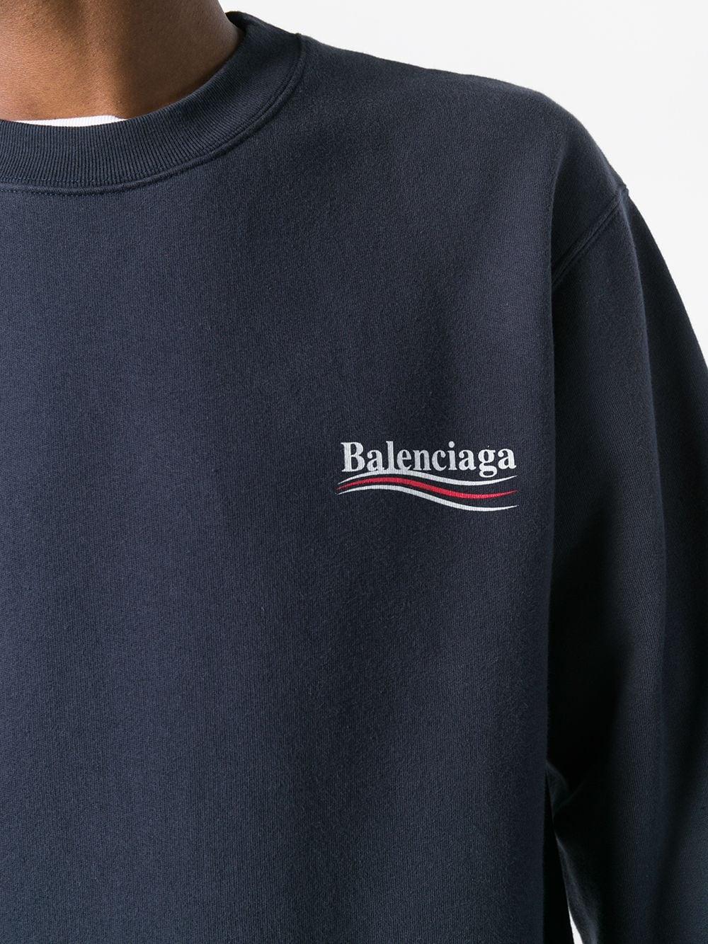 Balenciaga Felt Election Logo Sweatshirt in Blue for Men - Save 41% | Lyst
