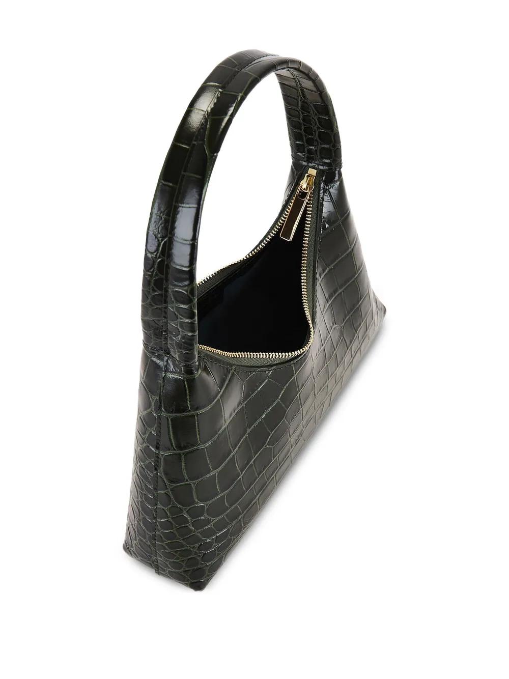 Mansur Gavriel Croc-Embossed Tote Bag in Black Lyst UK