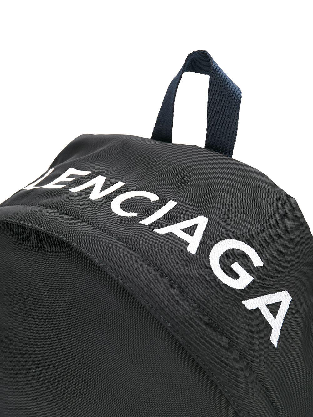 Balenciaga Wheel Logo Nylon Backpack in Black for Men | Lyst Balenciaga Wheel Logo Nylon Backpack in Black for Men | Lyst