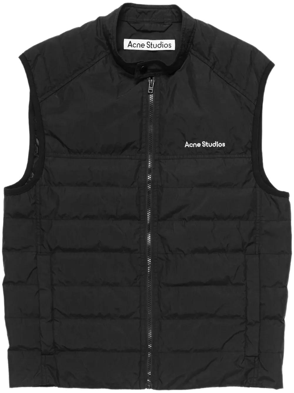 【4/3値下げ】acne studios Black Osal Vest Acne Studios Osal Padded Face Vest Black | END. (HK)