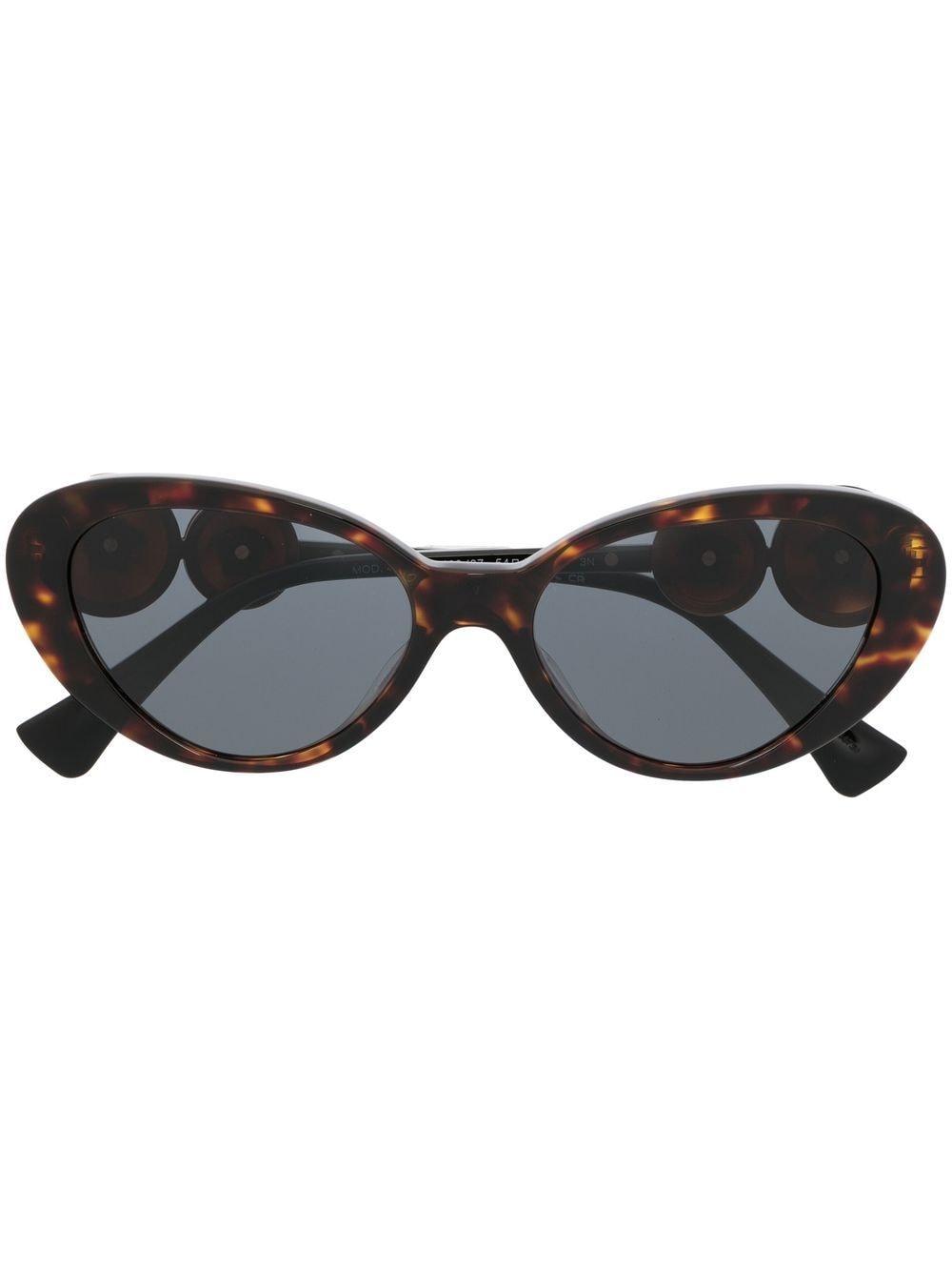 Versace Eyewear Medusa Head Cat-eye Sunglasses in Black | Lyst