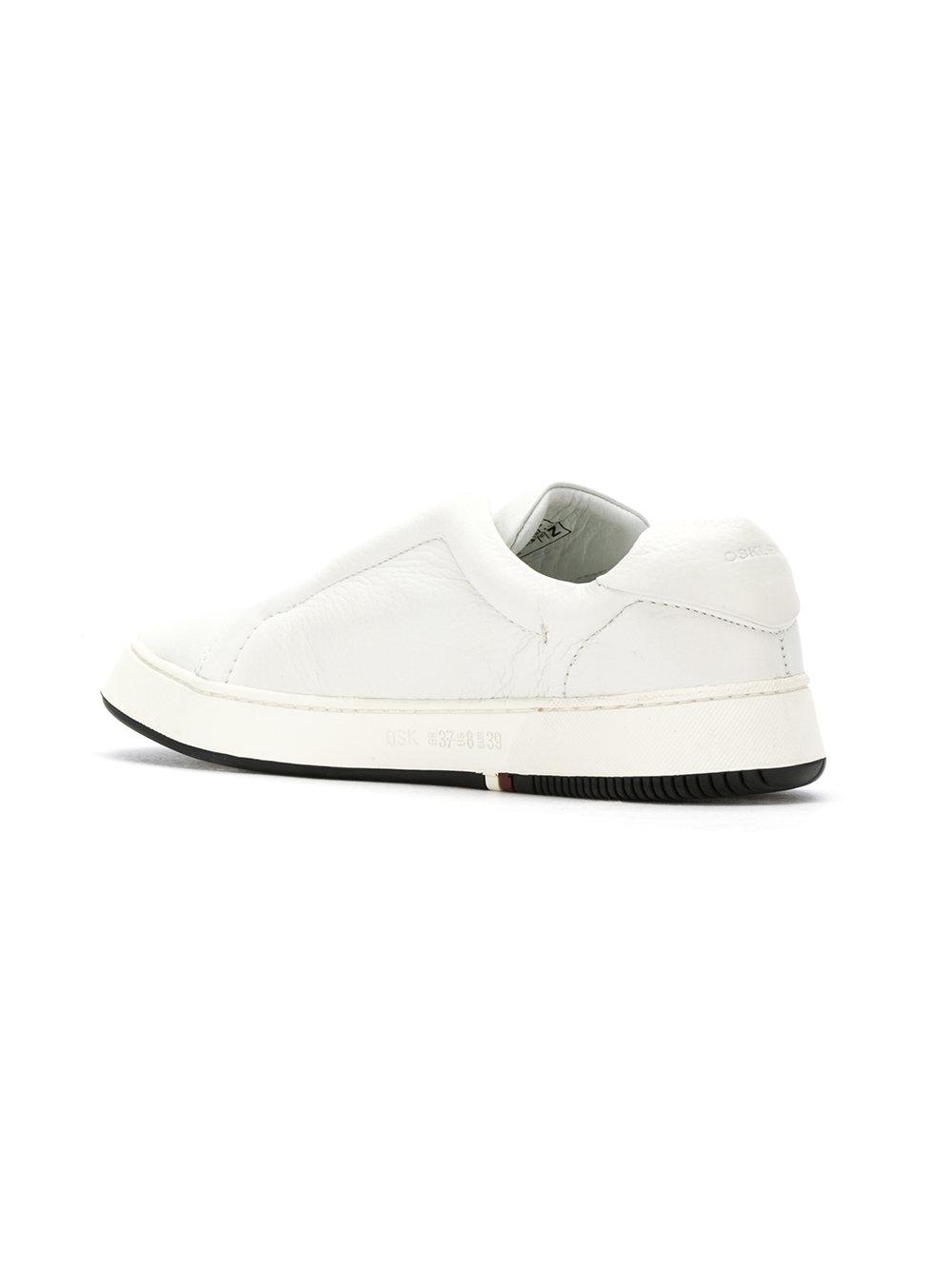 Osklen Leather Laceless Sneakers in White for Men - Lyst