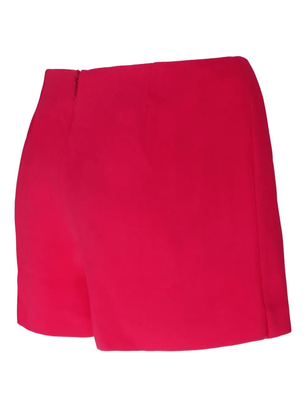 RED VALENTINO★素敵！Pleated cady shorts Crêpe Couture high-rise shorts in red - Valentino | Mytheresa