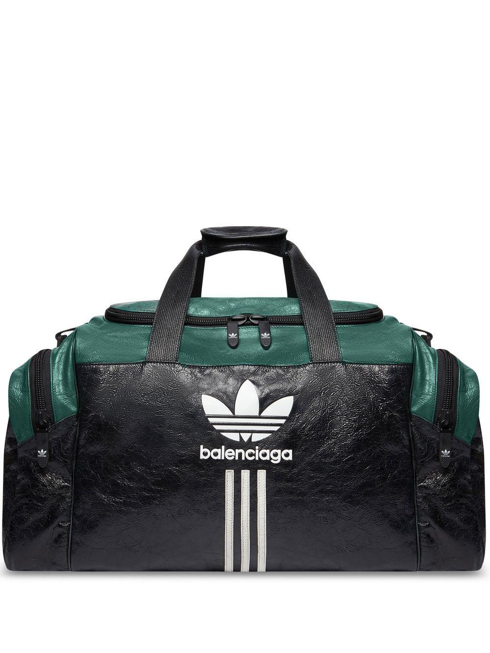 Balenciaga X Adidas Trefoil-print Gym Bag in Black for Men | Lyst