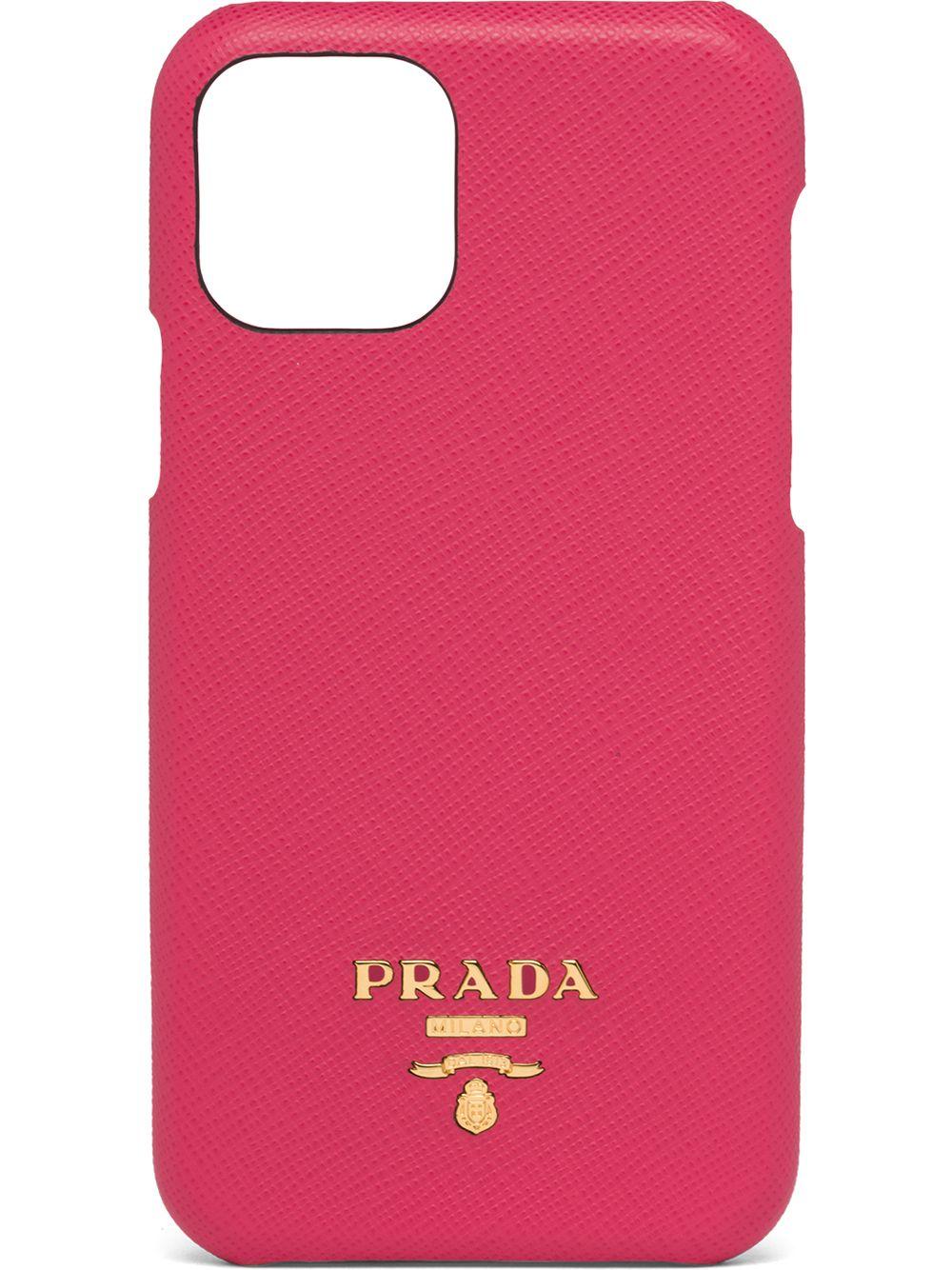 Prada Leather Iphone 11 Pro Case in Pink Lyst