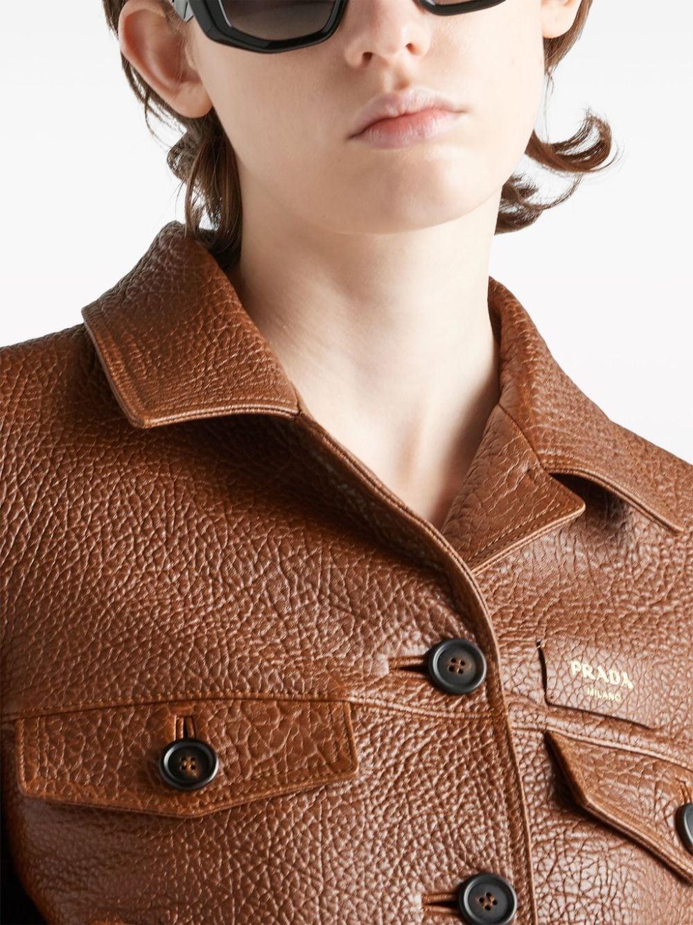 Prada leather jacket womens cheap