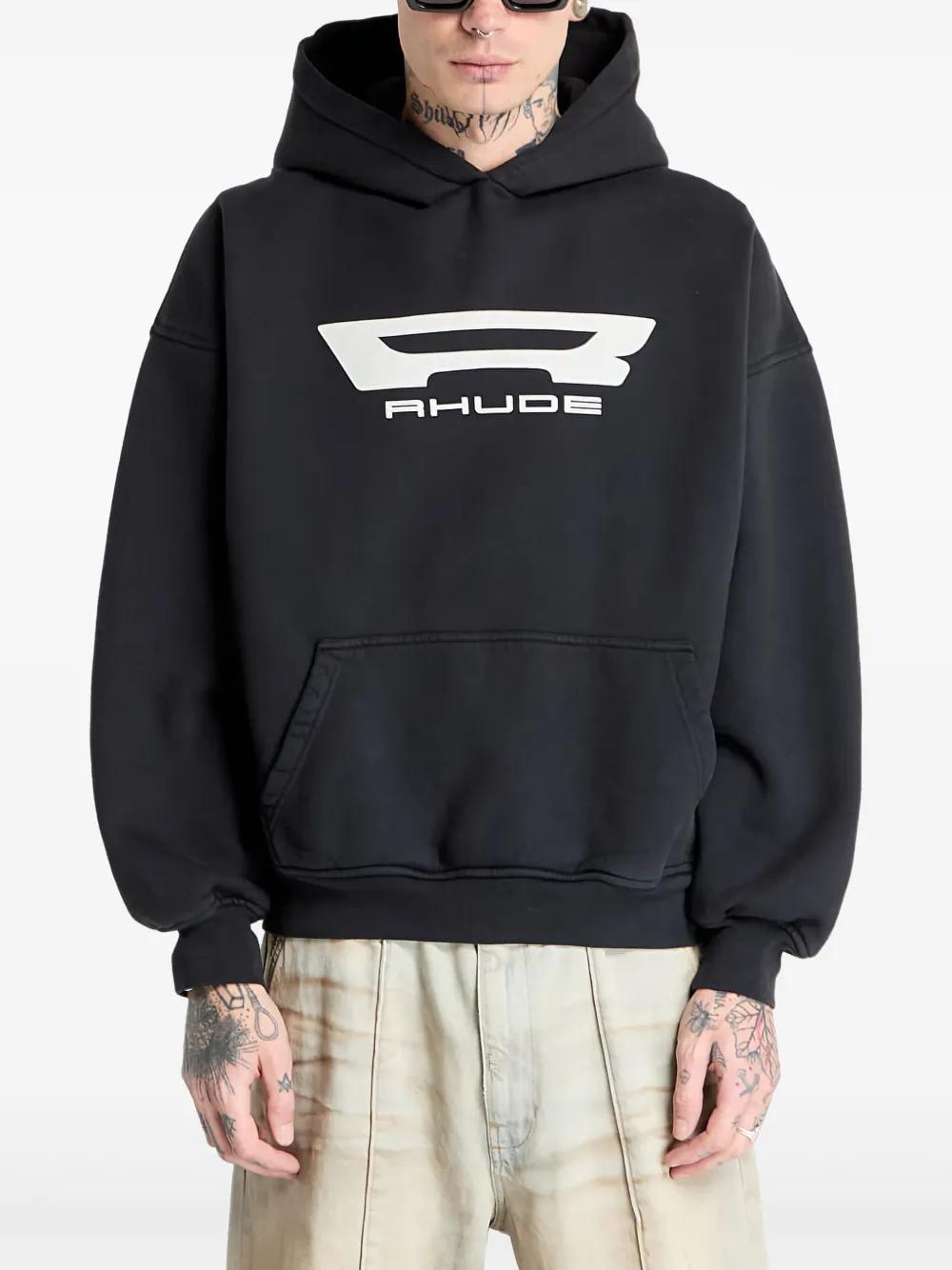 RHUDE クロス ロゴ プリント コットン パーカー 人気 RHUDE(ルード) パーカー・フーディ(メンズ) - 海外通販のBUYMA