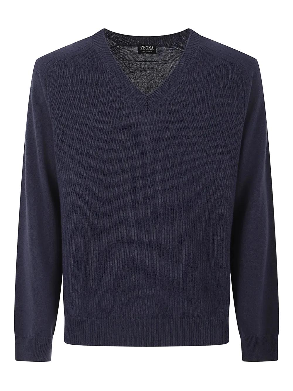 90s- ZEGNA wool Vneck sweater