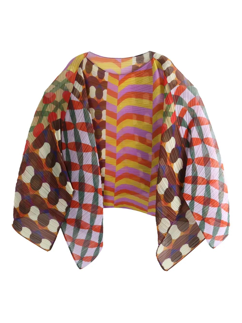 Écharpe Cache-cou Pleats Please Issey Miyake - Jaune, Fabriquée Au Japon - Occasion Très Bon état