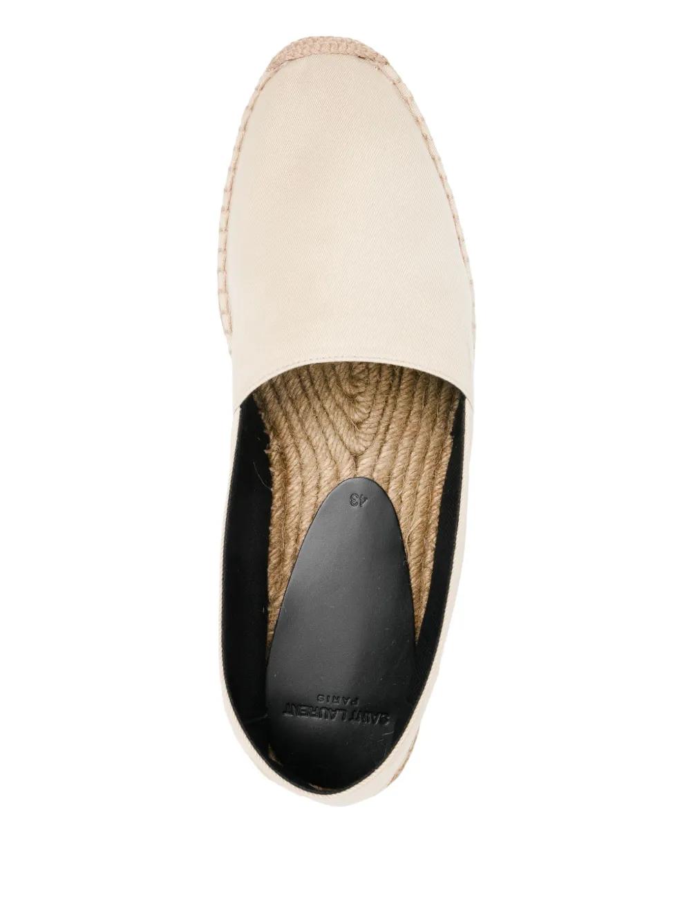 Saint Laurent Logo-Embroidered Espadrilles in Natural for Men