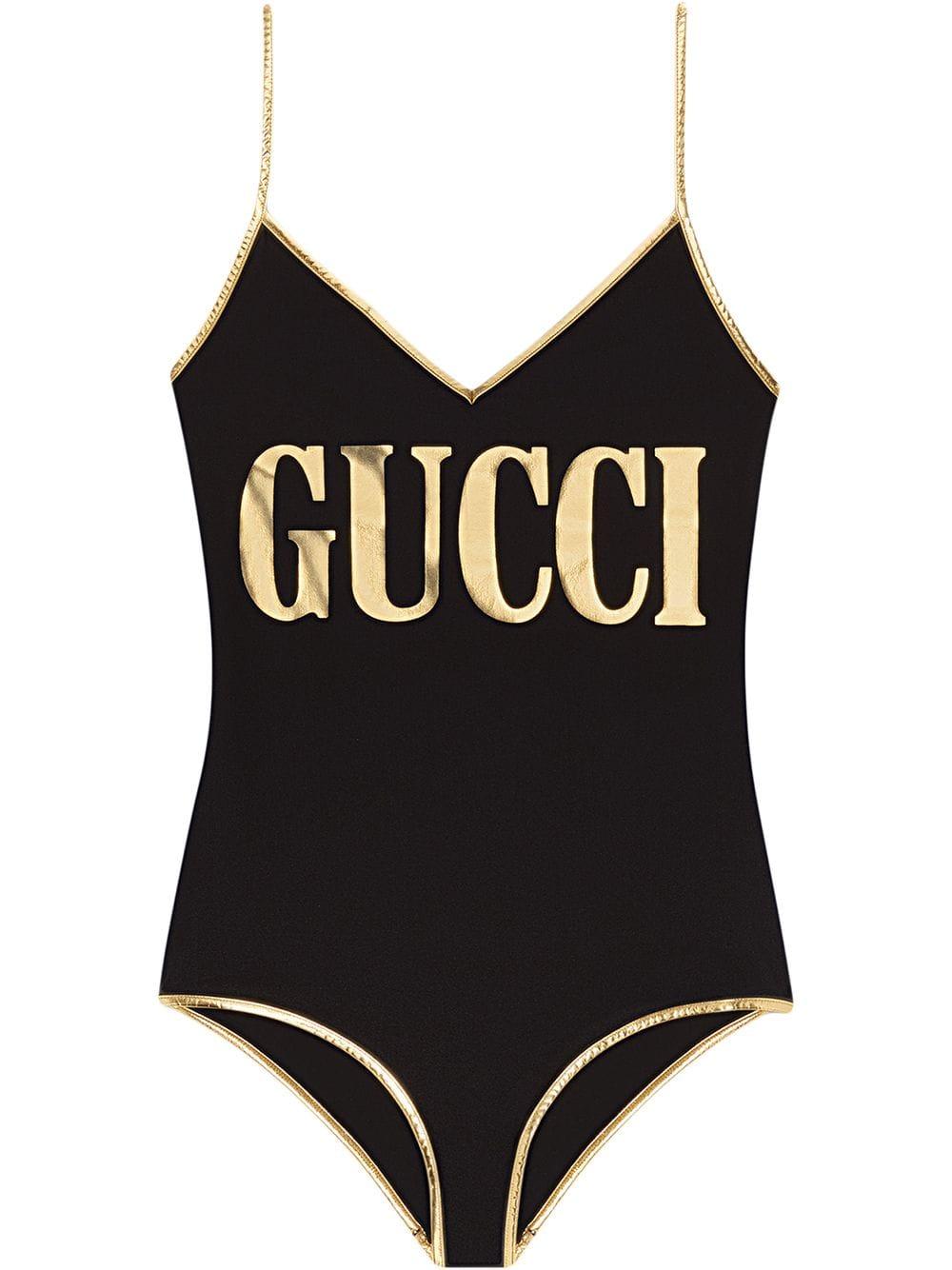 black gucci swimsuit