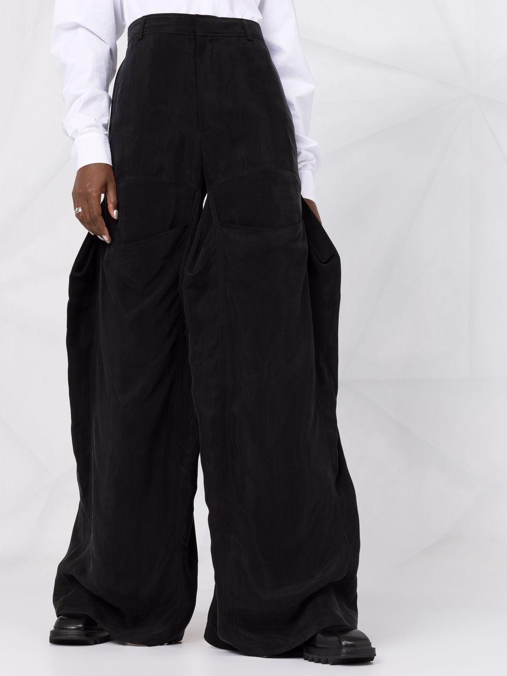 Womens Clothing Trousers Project Button Leg Trousers in Black Slacks and Chinos Cargo trousers Y 