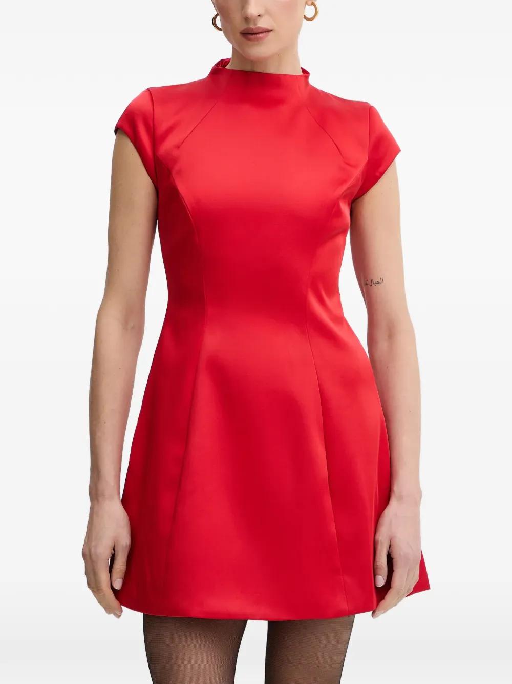 Bardot Delphi Hourglass High Neck A-Line Dress in Red | Lyst Canada