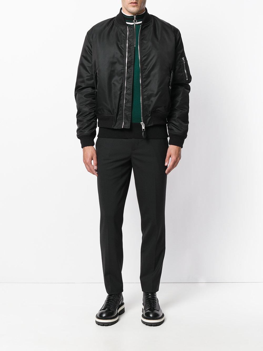 Givenchy Wool Illuminati Patch Bomber Jacket in Black for Men - Lyst