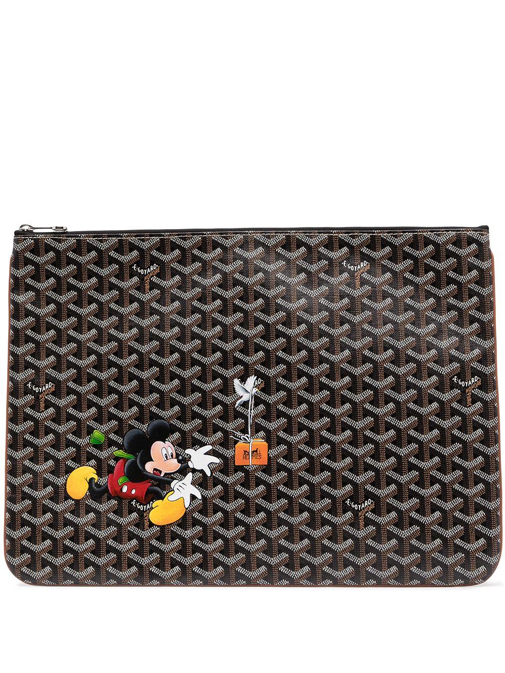 Goyard Mickey Mouse Clutch Bag in Brown | Lyst Australia