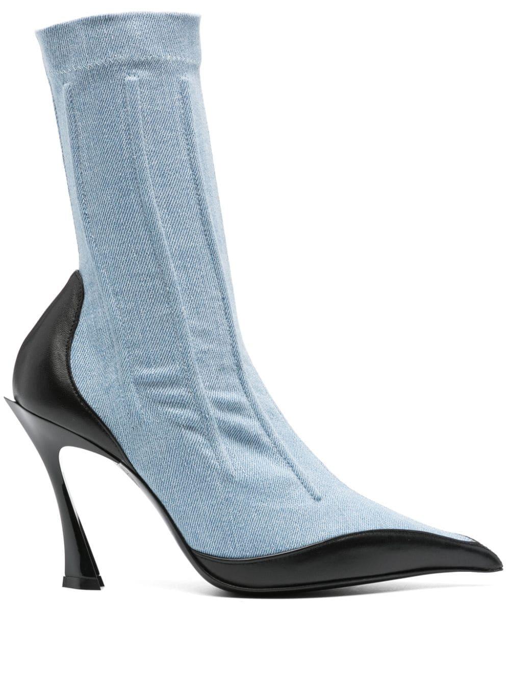 Blue Heel and high heel boots for Women Lyst Canada