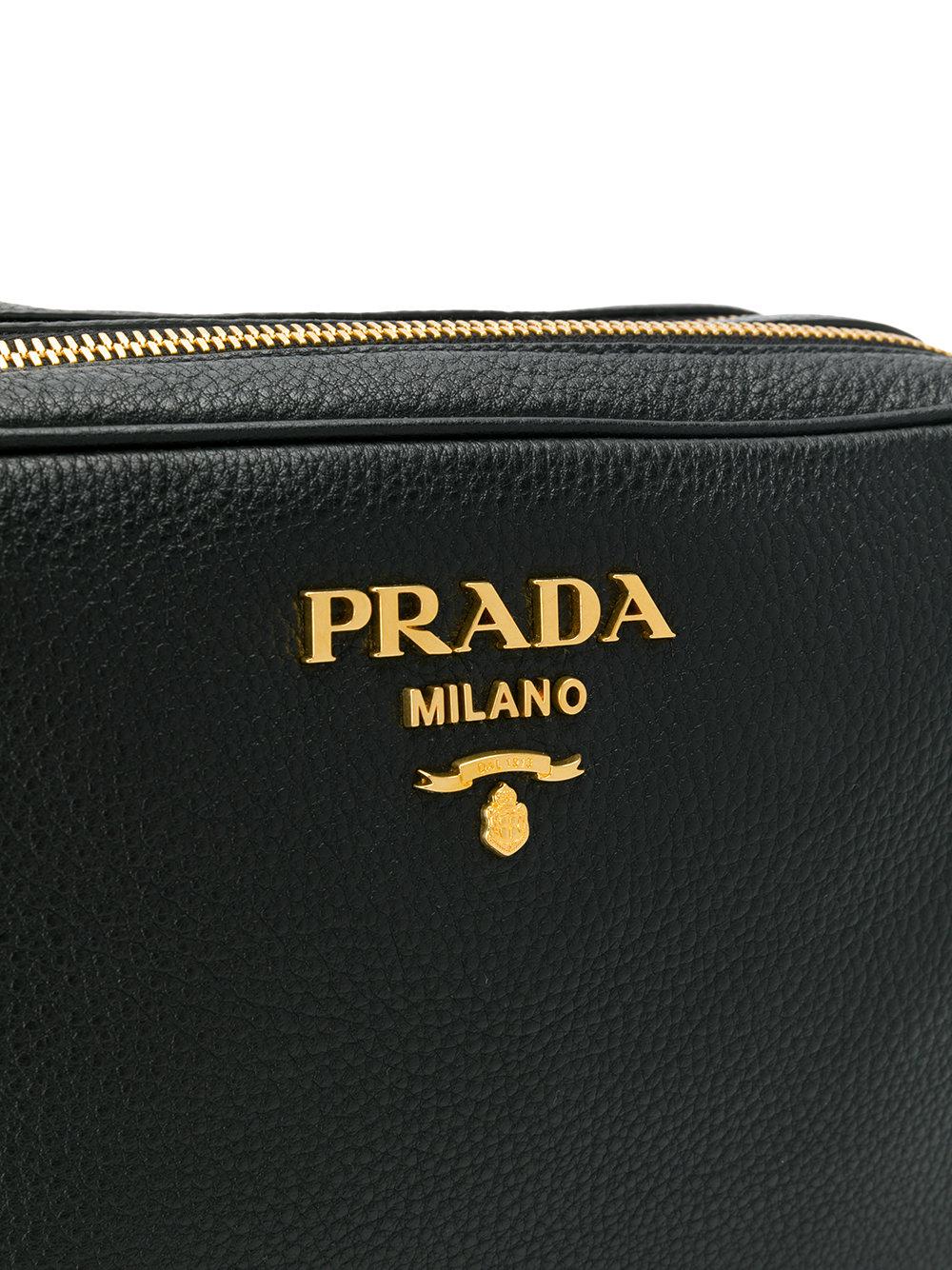 Prada Leather Crossbody Camera Bag in Black Lyst