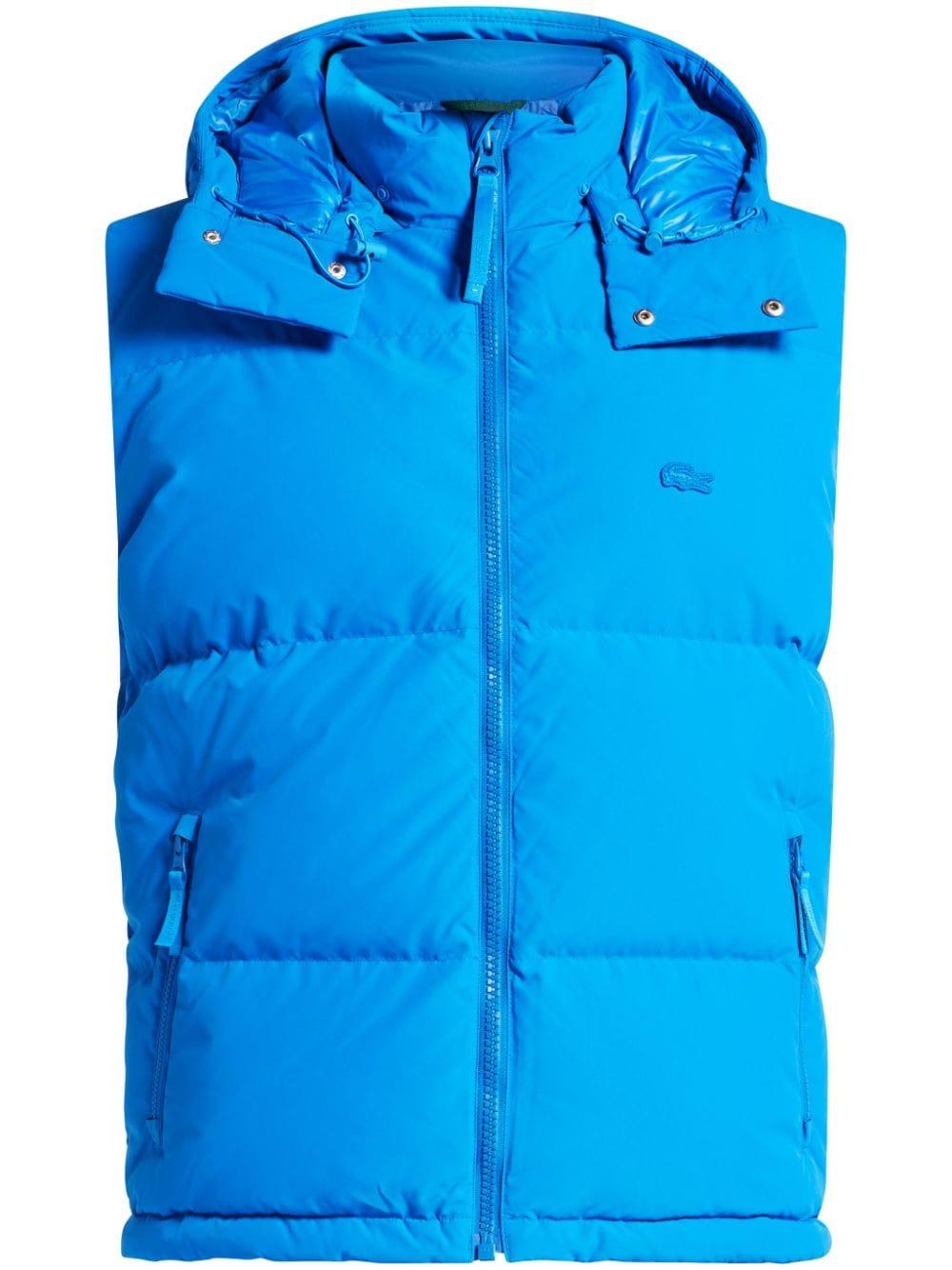 Kapuze Lacoste Daunen Weste Lacoste Gesteppte Daunenweste In