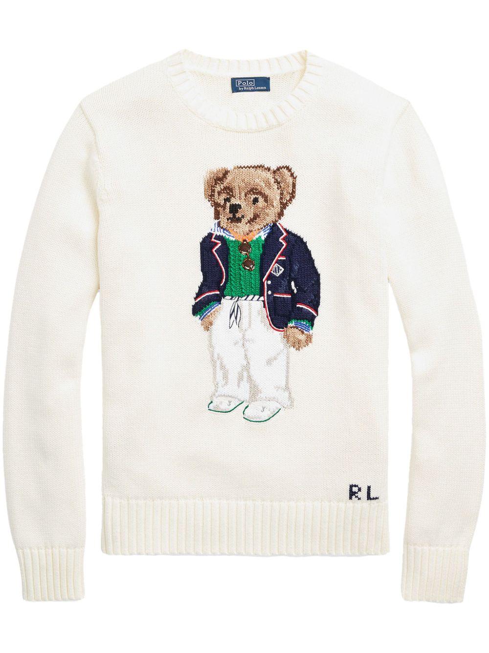 Real Polo Shirt Maglione Ralph Lauren Falso Fake Polo Bear Sweater
