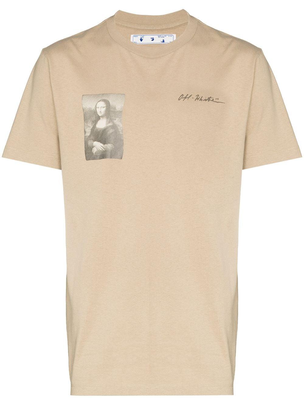 Zie insecten lus Tahiti Off-White c/o Virgil Abloh X Browns 50 Mona Lisa T-shirt in Natural for Men  | Lyst