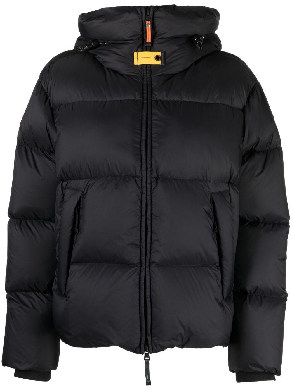 Parajumpers Anya Hooded Puffer Jacket in Black | Lyst