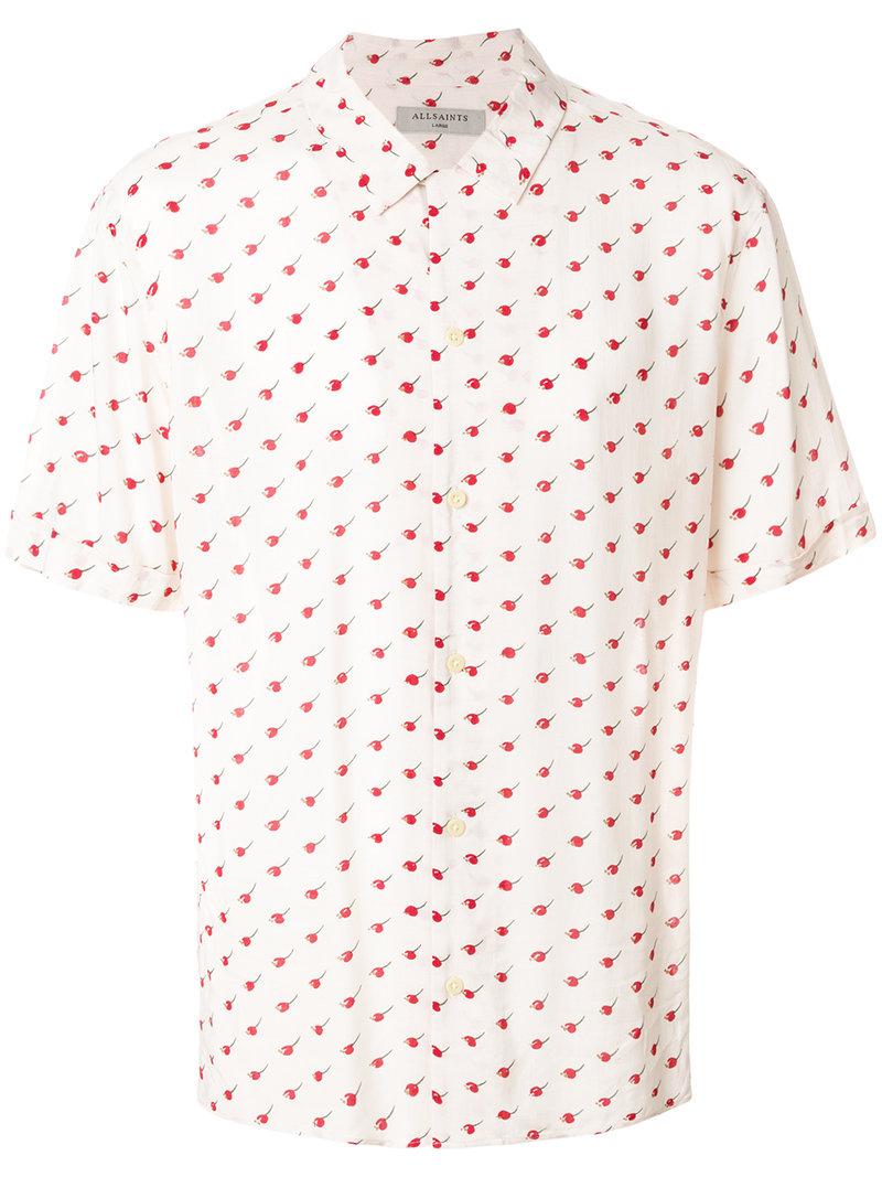 AllSaints Cherry Print Shirt for Men | Lyst