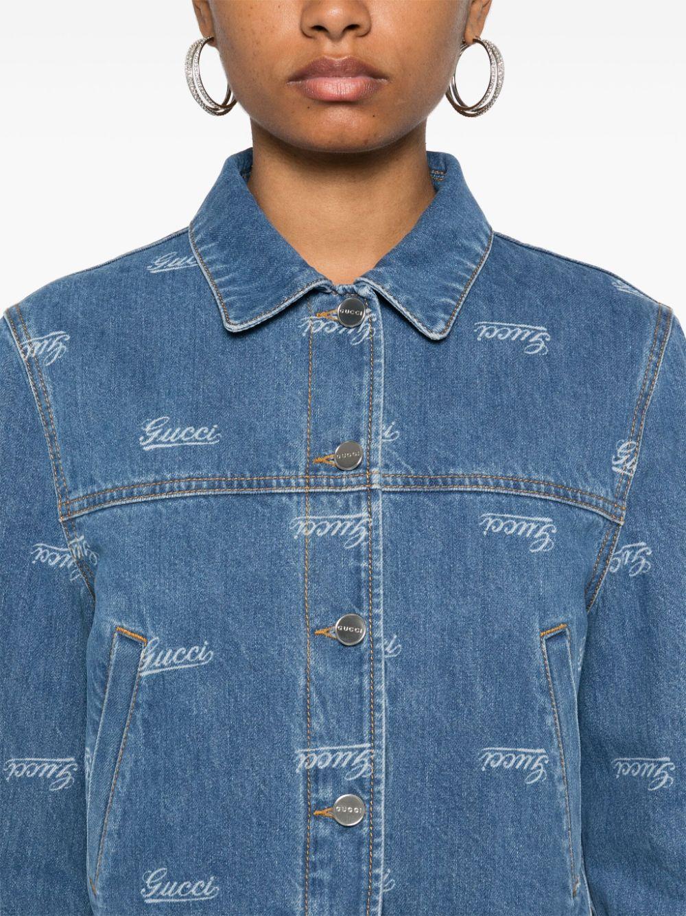 Gucci レディース ブルー デニムジャケット ジャケット