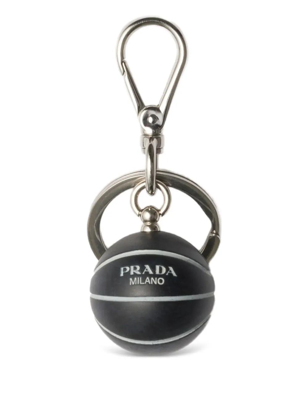 Prada Basketball Keyring in Black for Men Lyst UK