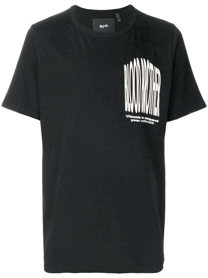 Lyst - Blood Brother Visuals Crewneck T-shirt in Black for Men