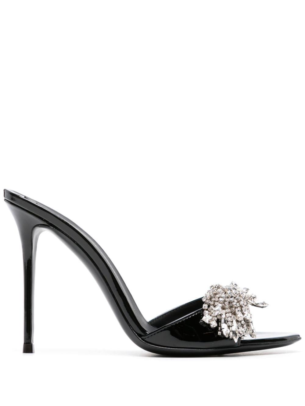 Giuseppe Zanotti レディース ブラック Sabry ビジューミュール ヒール