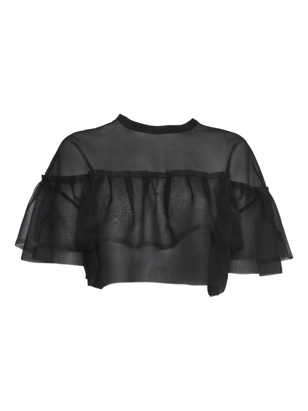 Tシャツ・カットソー PHILOSOPHY DI LORENZO SERAFINI Crop fit top Philosophy di Lorenzo Serafini Women's Cropped Stripe T