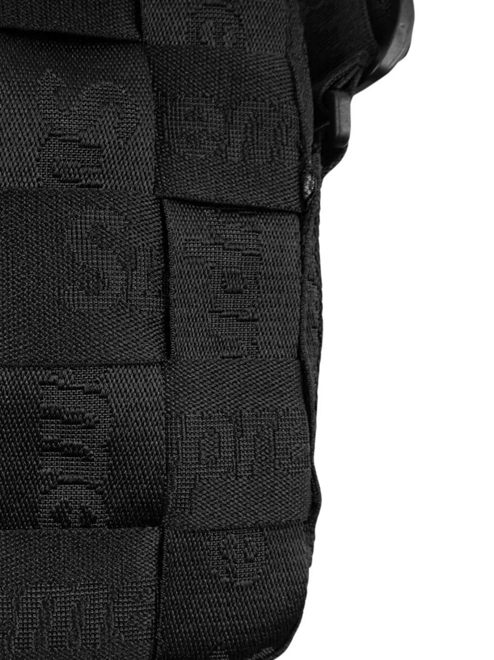 Supreme Interwoven Jacquard Logo Messenger Bag in Black for