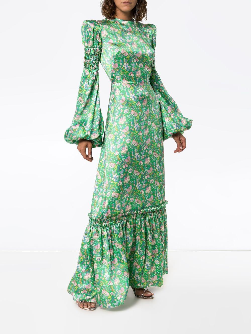 vampires wife festival dress The Vampire's Wife Festival Midi Dress in Emerald Green Corduroy UFO No More