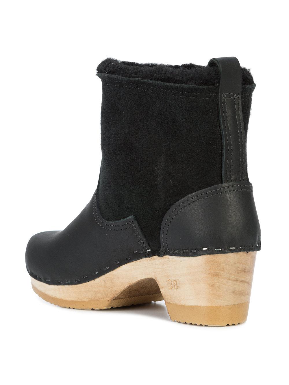 sheepskin clog boots
